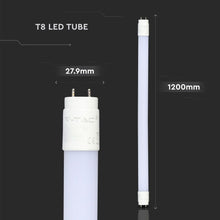 Carica l&#39;immagine nel visualizzatore di Gallery, V-TAC  SMD TUBO LED NANO PLASTIC T8 G13 12W LAMPADINA 120CM
