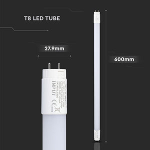 V-TAC PRO TUBO LED NANO PLASTIC T8 G13 10W CHIP SAMSUNG LAMPADINA 60CM