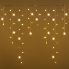 Carica l&#39;immagine nel visualizzatore di Gallery, Stalattite 5,04 x h 96 cm, 270 MiniLED bianco caldo, cavo bianco
