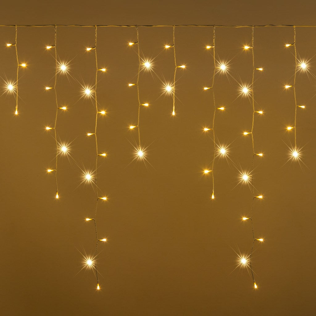 Stalattite 5,04 x h 96 cm, 270 MiniLED bianco caldo, cavo bianco