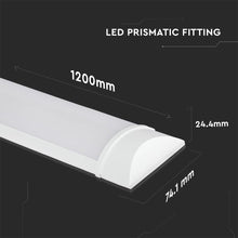 Cargar imagen en el visor de la galería, V-TAC TUBO LED PRISMATICO PLAFONIERA 40W LAMPADINA 120CM CHIP SAMSUNG
