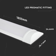 Cargar imagen en el visor de la galería, V-TAC TUBO LED PRISMATICO PLAFONIERA 60W LAMPADINA 180CM CHIP SAMSUNG
