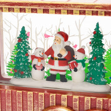 Carica l&#39;immagine nel visualizzatore di Gallery, Lanterna natalizia a batteria rosso antico Cola Truck con nevicata glitter
