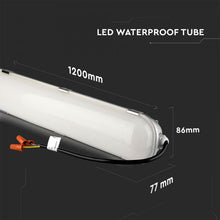 Cargar imagen en el visor de la galería, V-TAC TUBO LED PLAFONIERA 60W LAMPADINA 120CM IMPERMEABILE CON CHIP SAMSUNG

