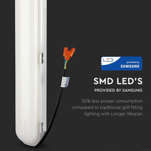 Cargar imagen en el visor de la galería, V-TAC TUBO LED PLAFONIERA 60W LAMPADINA 120CM IMPERMEABILE CON CHIP SAMSUNG
