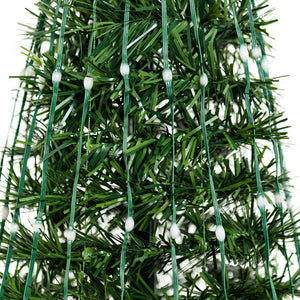 Albero conico ripiegabile in finto pino h. 180 cm, 304 Gocce di luce led RGB cambiacolore