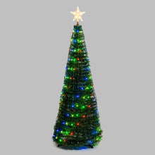 Carica l&#39;immagine nel visualizzatore di Gallery, Albero conico ripiegabile h. 150 cm, Gocce di Luce RGB
