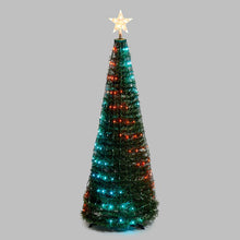 Carica l&#39;immagine nel visualizzatore di Gallery, Albero conico ripiegabile h. 150 cm, Gocce di Luce RGB

