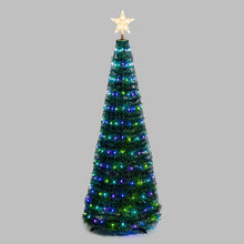 Carica l&#39;immagine nel visualizzatore di Gallery, Albero conico ripiegabile h. 150 cm, Gocce di Luce RGB
