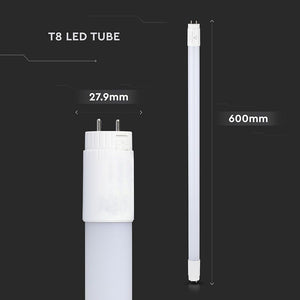V-TAC PRO TUBO LED NANO PLASTIC T8 G13 10W RUOTABILE CHIP SAMSUNG LAMPADINA 60CM