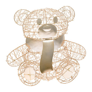 Orsetto Teddy Bear seduto, h. 27 cm, led bianco caldo
