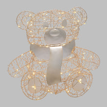 Cargar imagen en el visor de la galería, Orsetto Teddy Bear seduto, h. 27 cm, led bianco caldo
