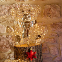 Cargar imagen en el visor de la galería, Orsetto Teddy Bear seduto, h. 27 cm, led bianco caldo
