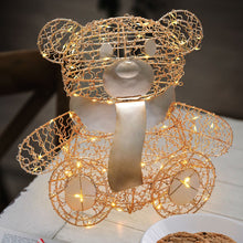 Cargar imagen en el visor de la galería, Orsetto Teddy Bear seduto, h. 27 cm, led bianco caldo

