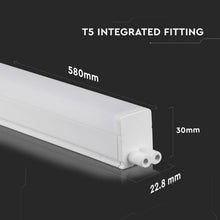 Carica l&#39;immagine nel visualizzatore di Gallery, V-TAC TUBO LED T5 CHIP SAMSUNG PLAFONIERA RACCORDABILE 7W LAMPADINA 60CM
