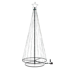 Cargar imagen en el visor de la galería, Albero conico ripiegabile con 304 gocce di luce, h. 200 cm

