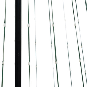 Albero conico ripiegabile con 304 gocce di luce, h. 200 cm