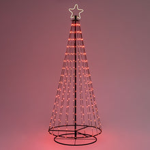 Cargar imagen en el visor de la galería, Albero conico ripiegabile con 304 gocce di luce, h. 200 cm
