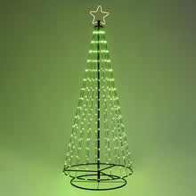 Cargar imagen en el visor de la galería, Albero conico ripiegabile con 304 gocce di luce, h. 200 cm
