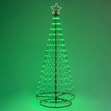 Cargar imagen en el visor de la galería, Albero conico ripiegabile con 304 gocce di luce, h. 200 cm
