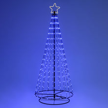 Cargar imagen en el visor de la galería, Albero conico ripiegabile con 304 gocce di luce, h. 200 cm
