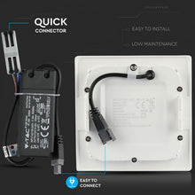 Cargar imagen en el visor de la galería, V-TAC PANNELLO LED 6W SMD DA INCASSO CON DRIVER CON CHIP SAMSUNG

