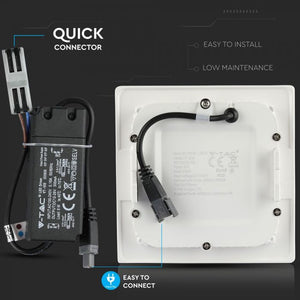 V-TAC PANNELLO LED 6W SMD DA INCASSO CON DRIVER CON CHIP SAMSUNG