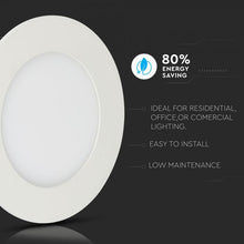 Cargar imagen en el visor de la galería, V-TAC PANNELLO LED 6W SMD DA INCASSO CON DRIVER CON CHIP SAMSUNG
