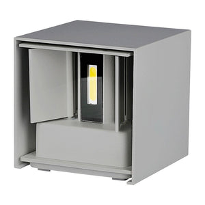 V-TAC LAMPADA DA MURO WALL LIGHT BIANCA CON DOPPIO LED COB 12W