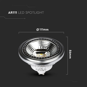 V-TAC LAMPADINA LED AR111 GU10  FARETTO DIMMERABILE 40°