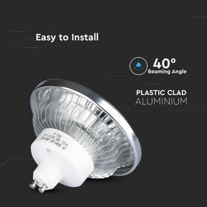 V-TAC LAMPADINA LED AR111 GU10  FARETTO DIMMERABILE 40°