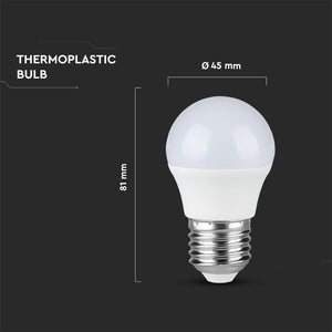 V-TAC CONFEZIONE 3 LAMPADINE LED E27 5,5W MINIGLOBO G45