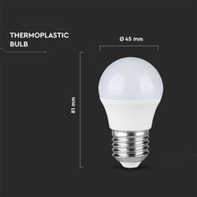 Carica l&#39;immagine nel visualizzatore di Gallery, V-TAC LAMPADINA LED E27 5,5W MINIGLOBO G45 CRI ≥95
