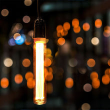 Carica l&#39;immagine nel visualizzatore di Gallery, V-TAC LAMPADINA LED E27 2W TUBOLARE T30 AMBRATA CON INCISIONI LASER
