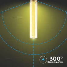 Carica l&#39;immagine nel visualizzatore di Gallery, V-TAC LAMPADINA LED E27 2W TUBOLARE T30 AMBRATA CON INCISIONI LASER
