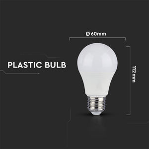 V-TAC  LAMPADINA LED E27 10W BULB A60 CRI ≥95