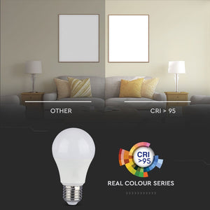V-TAC  LAMPADINA LED E27 12W BULB A60 CRI ≥95