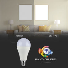 Carica l&#39;immagine nel visualizzatore di Gallery, V-TAC LAMPADINA LED E27 17W BULLB A65 CRI ≥95
