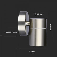 Cargar imagen en el visor de la galería, V-TAC PORTALAMPADA WALL LIGHT DA MURO PER LAMPADINE GU10
