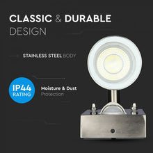 Carica l&#39;immagine nel visualizzatore di Gallery, V-TAC  PORTALAMPADA DOPPIO WALL LIGHT DA MURO PER 2 LAMPADINE GU10 CON SENSORE
