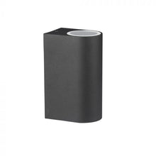 Carica l&#39;immagine nel visualizzatore di Gallery, V-TAC PORTALAMPADA DOPPIO WALL LIGHT DA MURO PER 2 LAMPADINE GU10 IP44
