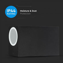 Carica l&#39;immagine nel visualizzatore di Gallery, V-TAC PORTALAMPADA DOPPIO WALL LIGHT DA MURO PER 2 LAMPADINE GU10 IP44
