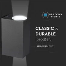 Carica l&#39;immagine nel visualizzatore di Gallery, V-TAC PORTALAMPADA DOPPIO WALL LIGHT DA MURO PER 2 LAMPADINE GU10 IP44
