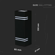 Cargar imagen en el visor de la galería, V-TAC PORTALAMPADA DOPPIO WALL LIGHT DA MURO PER 2 LAMPADINE GU10
