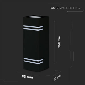 V-TAC PORTALAMPADA DOPPIO WALL LIGHT DA MURO PER 2 LAMPADINE GU10