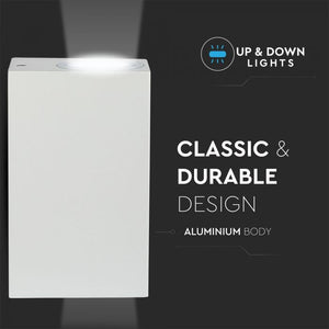 V-TAC PORTALAMPADA DOPPIO WALL LIGHT DA MURO PER 2 LAMPADINE GU10 IP44
