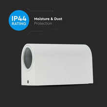 Carica l&#39;immagine nel visualizzatore di Gallery, V-TAC PORTALAMPADA DOPPIO WALL LIGHT DA MURO PER 2 LAMPADINE GU10 IP44
