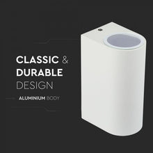 Carica l&#39;immagine nel visualizzatore di Gallery, V-TAC PORTALAMPADA DOPPIO WALL LIGHT DA MURO PER 2 LAMPADINE GU10 IP44
