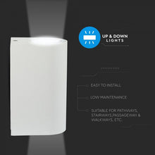 Carica l&#39;immagine nel visualizzatore di Gallery, V-TAC PORTALAMPADA DOPPIO WALL LIGHT DA MURO PER 2 LAMPADINE GU10 IP44

