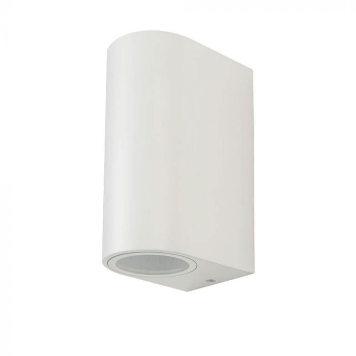 V-TAC PORTALAMPADA DOPPIO WALL LIGHT DA MURO PER 2 LAMPADINE GU10 IP44